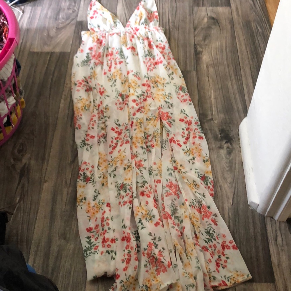 Long floral dress